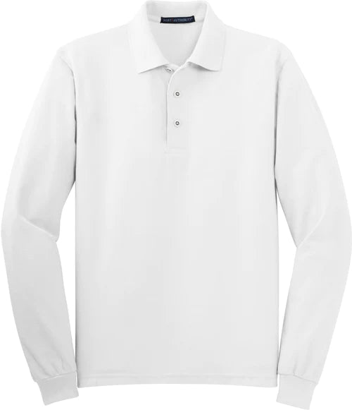Port Authority Silk Touch Long Sleeve Polo