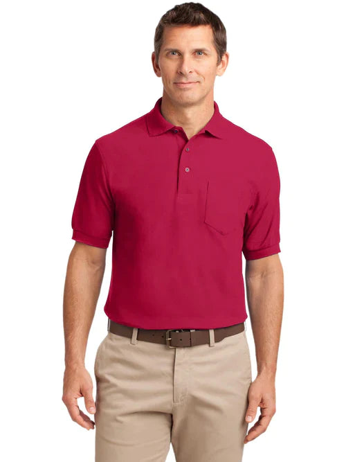 Port Authority Tall Silk Touch Polo with Pocket