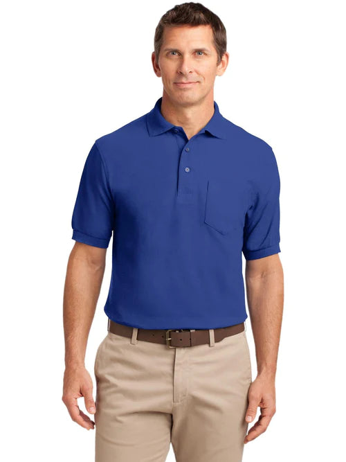 Port Authority Silk Touch Polo with Pocket