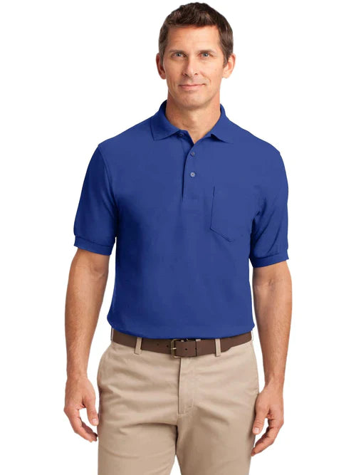 Port Authority Tall Silk Touch Polo with Pocket