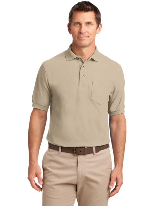Port Authority Silk Touch Polo with Pocket