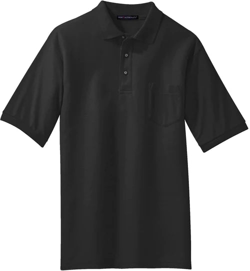 Port Authority Silk Touch Polo with Pocket