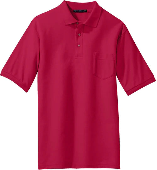 Port Authority Silk Touch Polo with Pocket