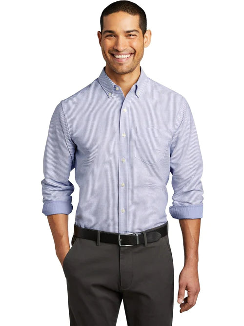 Port Authority SuperPro Oxford Stripe Shirt