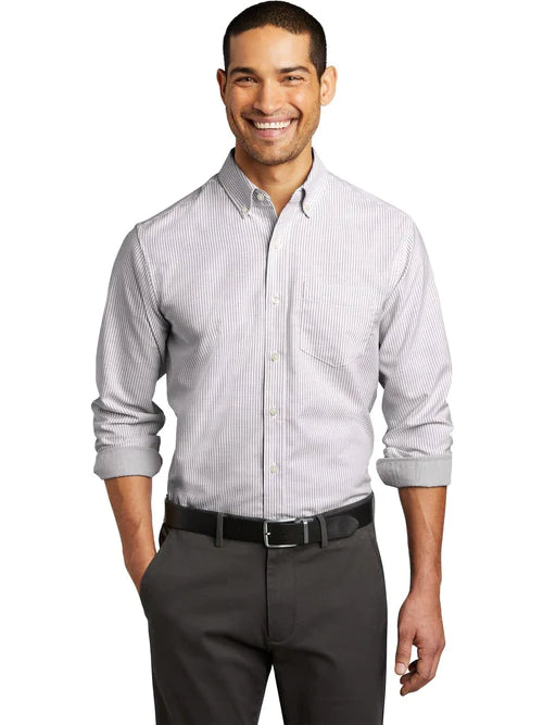 Port Authority SuperPro Oxford Stripe Shirt