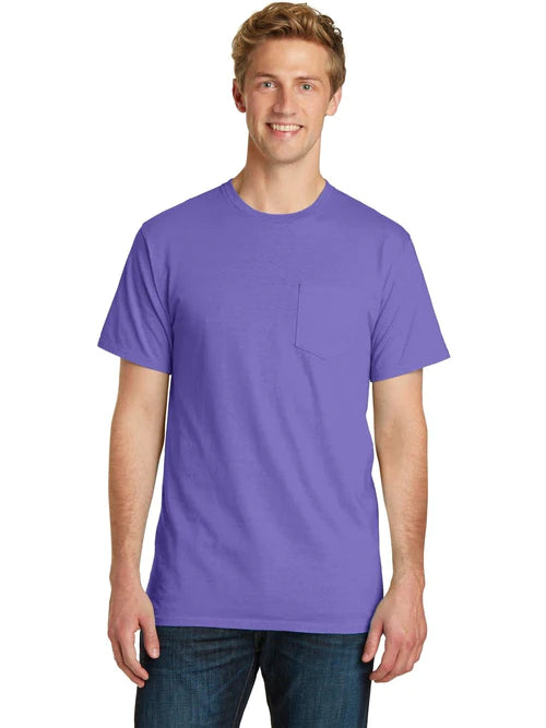 Port & Company Beach Wash Garment-Dyed Pocket Tee