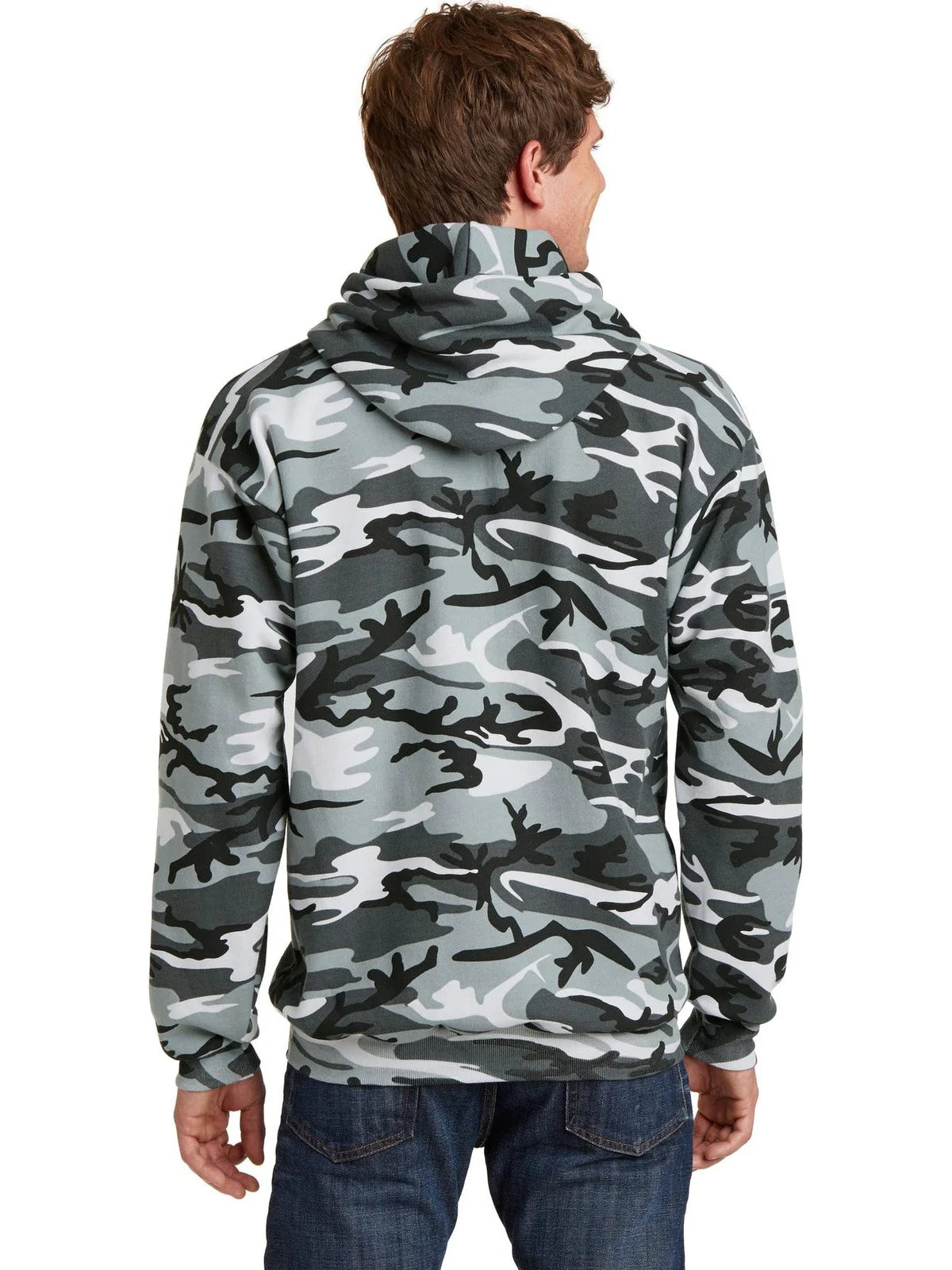 Port & Co Core Fleece Camo Pullover Hooded Sweatshirt