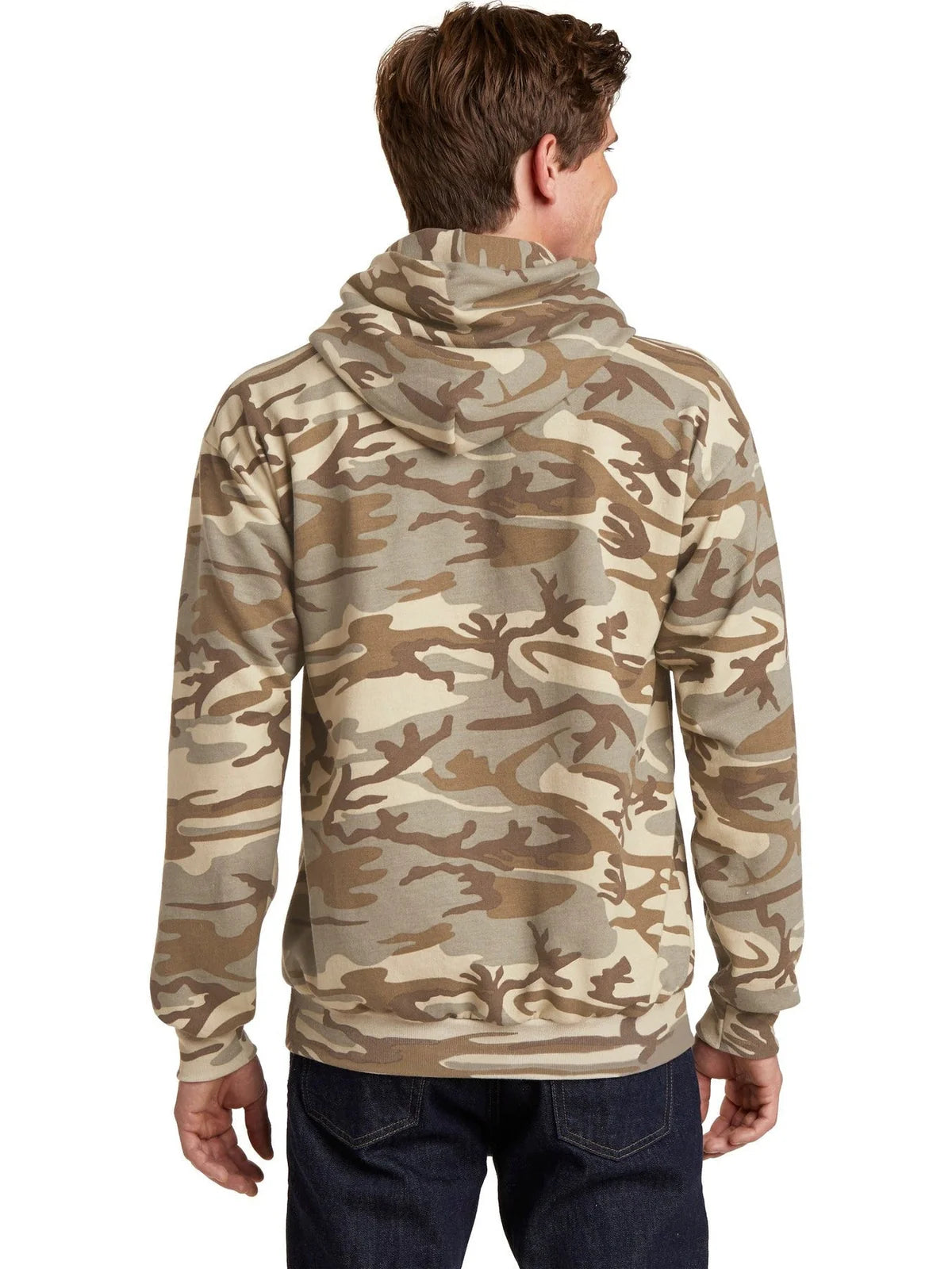 Port & Co Core Fleece Camo Pullover Hooded Sweatshirt