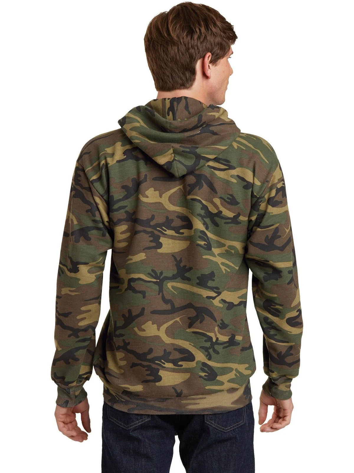 Port & Co Core Fleece Camo Pullover Hooded Sweatshirt