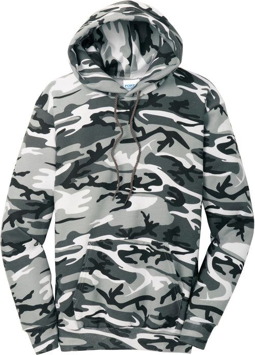 Port & Co Core Fleece Camo Pullover Hooded Sweatshirt