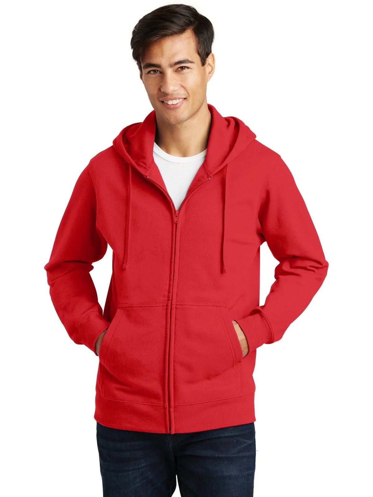 Port & Co Fan Favorite Fleece Full-Zip Hooded Sweatshirt