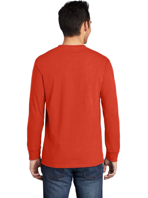 Port & Company Long Sleeve Essential Pocket Tee