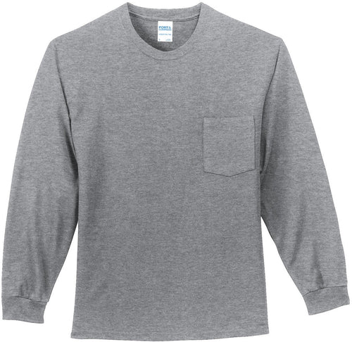 Port & Company Long Sleeve Essential Pocket Tee
