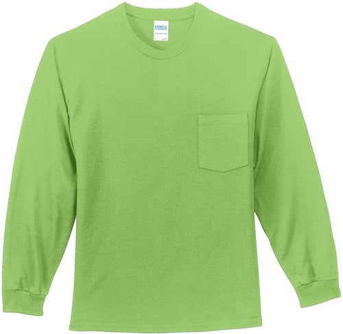 Port & Company Long Sleeve Essential Pocket Tee