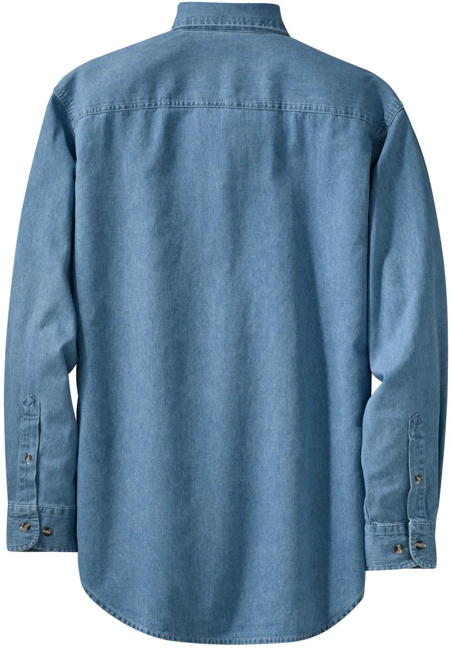 Port & Company Long Sleeve Value Denim Shirt