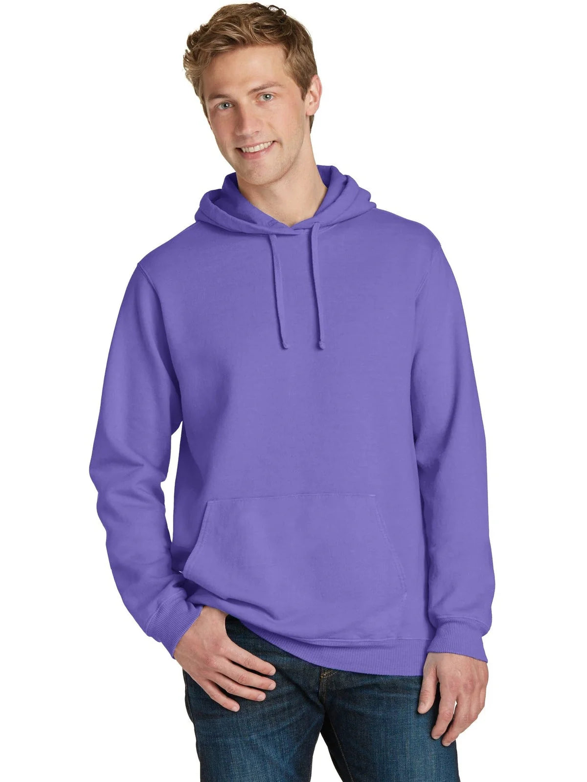 Port & Co Beach Wash Garment-Dyed Pullover Hooded Sweatshirt