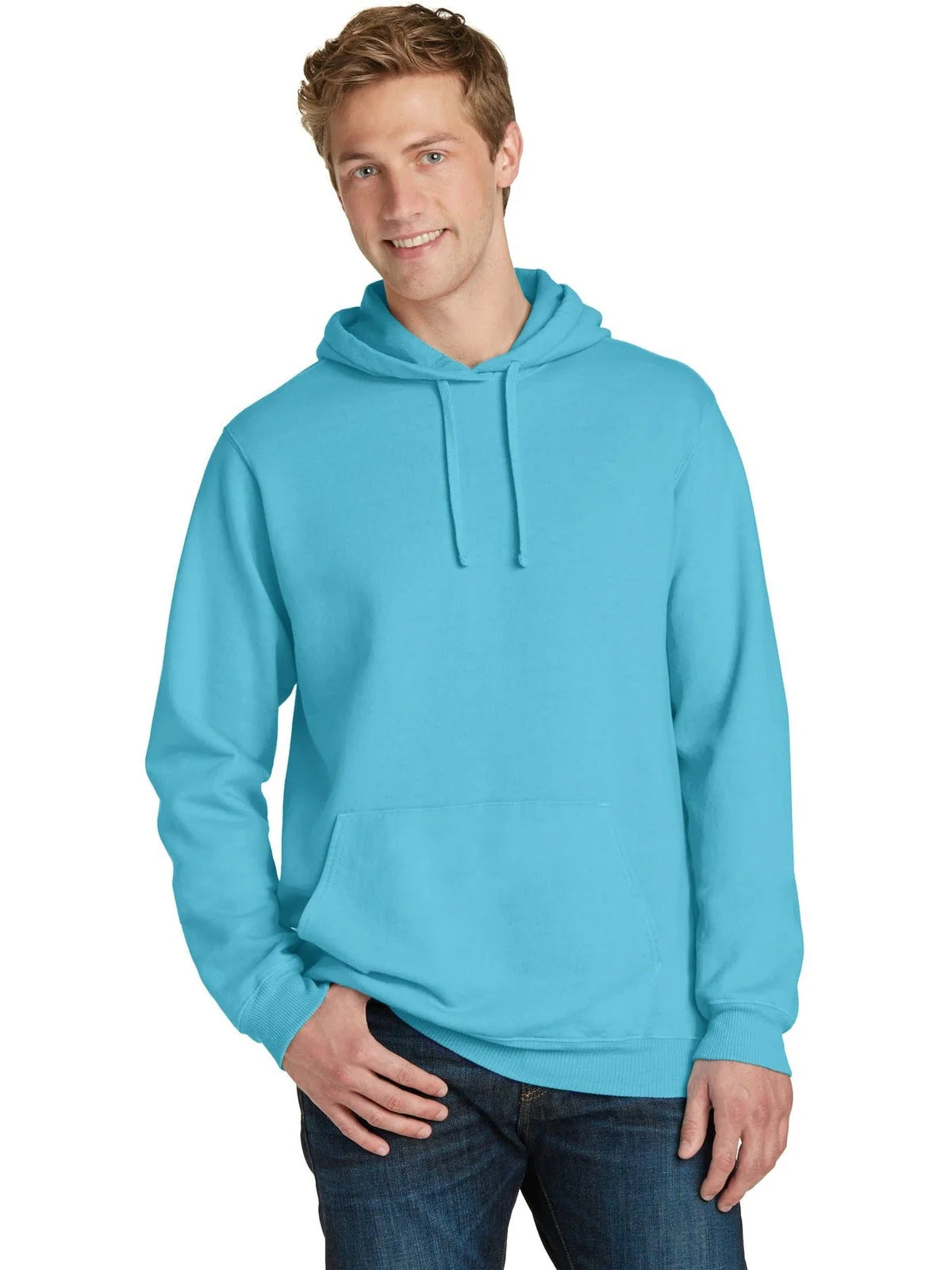 Port & Co Beach Wash Garment-Dyed Pullover Hooded Sweatshirt