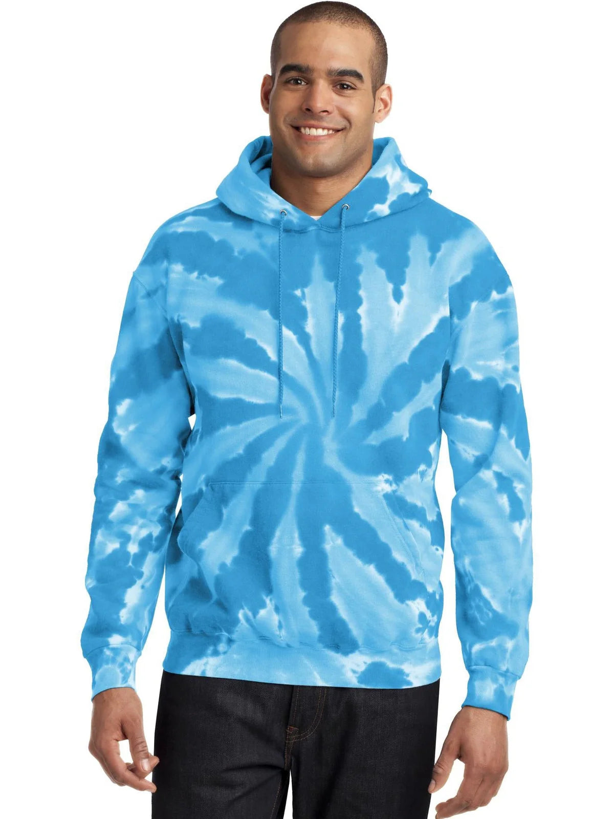Port & Co Tie-Dye Pullover Hooded Sweatshirt