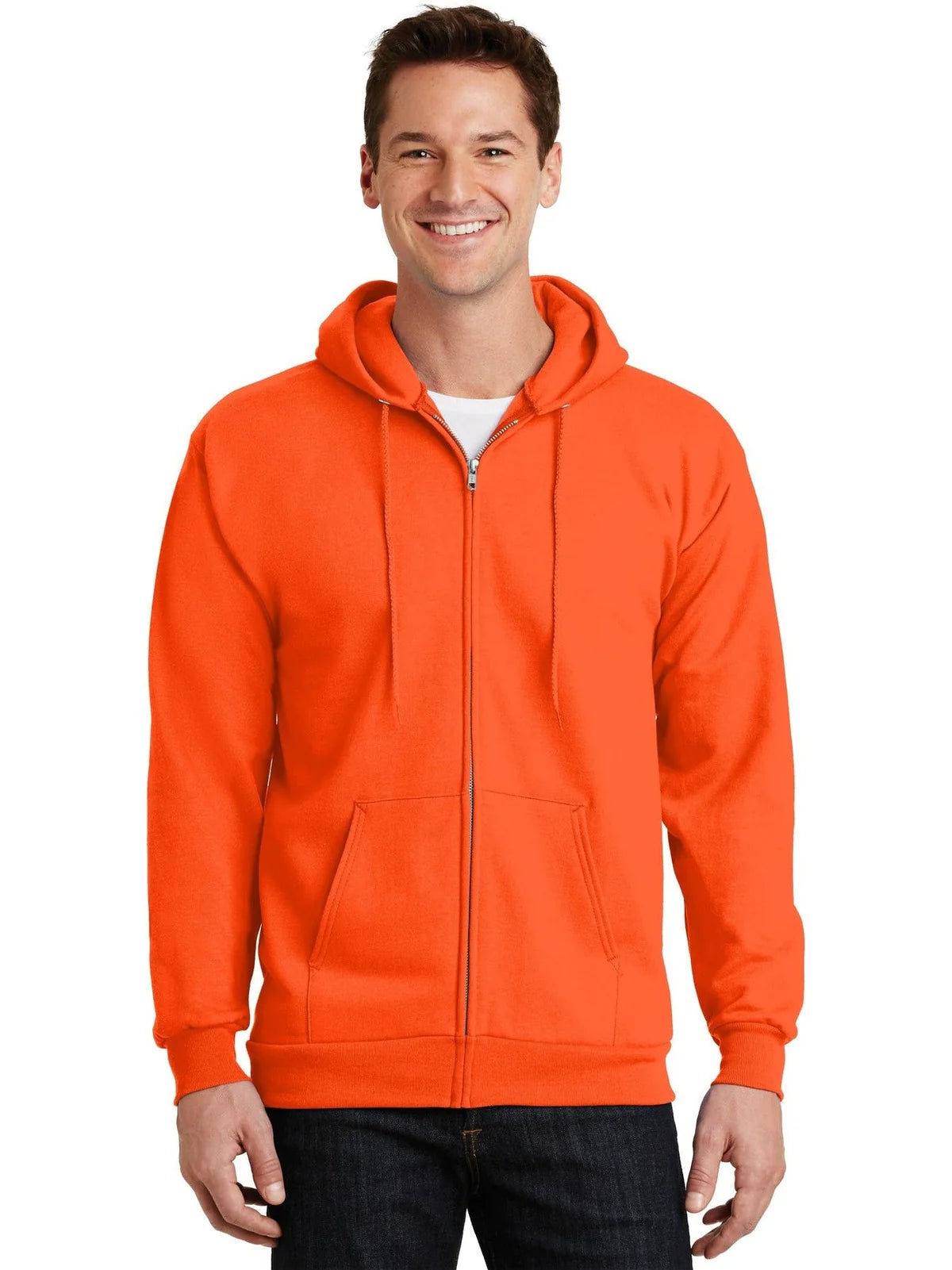 Port & Company Essential Fleece Full-Zip Hooded Sweatshirt