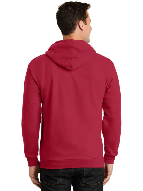Port & Company Tall Essential Fleece Full-Zip Hooded Sweatshirt
