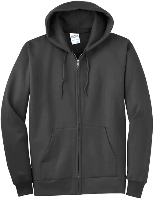 Port & Company Tall Essential Fleece Full-Zip Hooded Sweatshirt