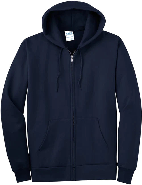 Port & Company Tall Essential Fleece Full-Zip Hooded Sweatshirt
