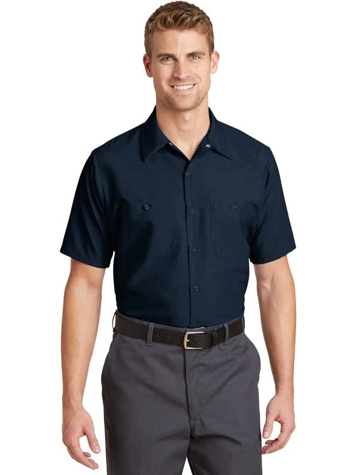 Red Kap Long Size, Short Sleeve Industrial Work Shirt