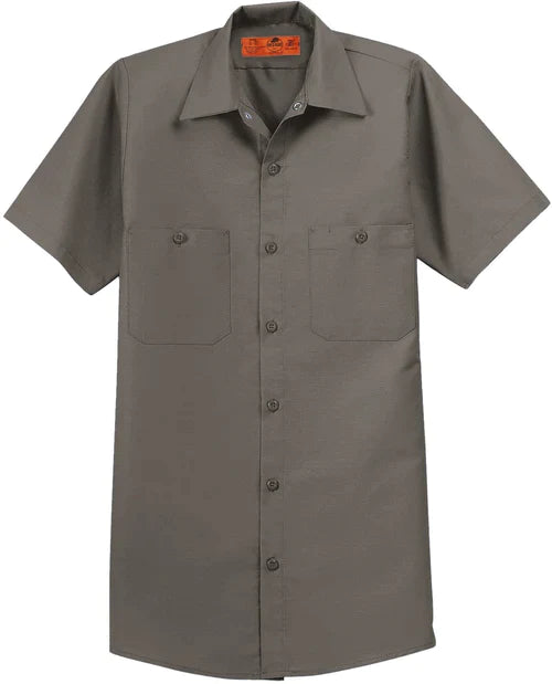 Red Kap Long Size, Short Sleeve Industrial Work Shirt