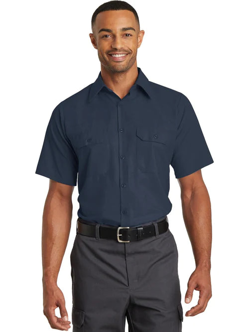 Red Kap Short Sleeve Solid Ripstop Shirt