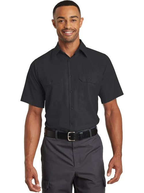 Red Kap Short Sleeve Solid Ripstop Shirt