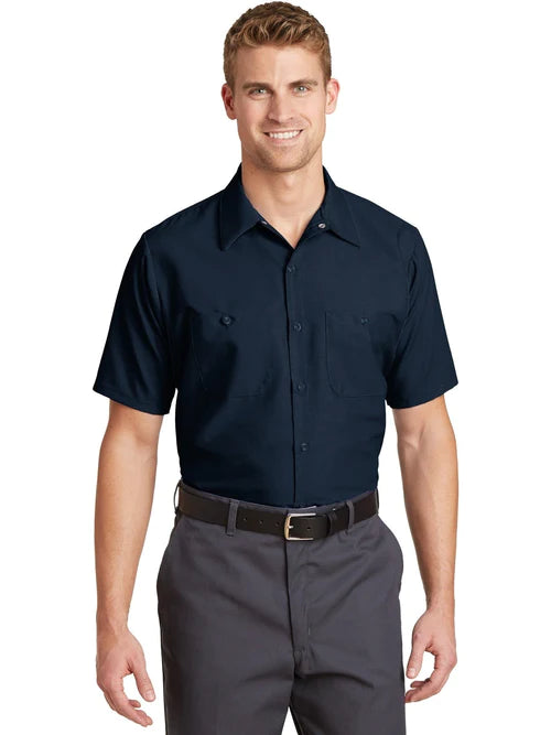 Red Kap Long Size, Short Sleeve Industrial Work Shirt