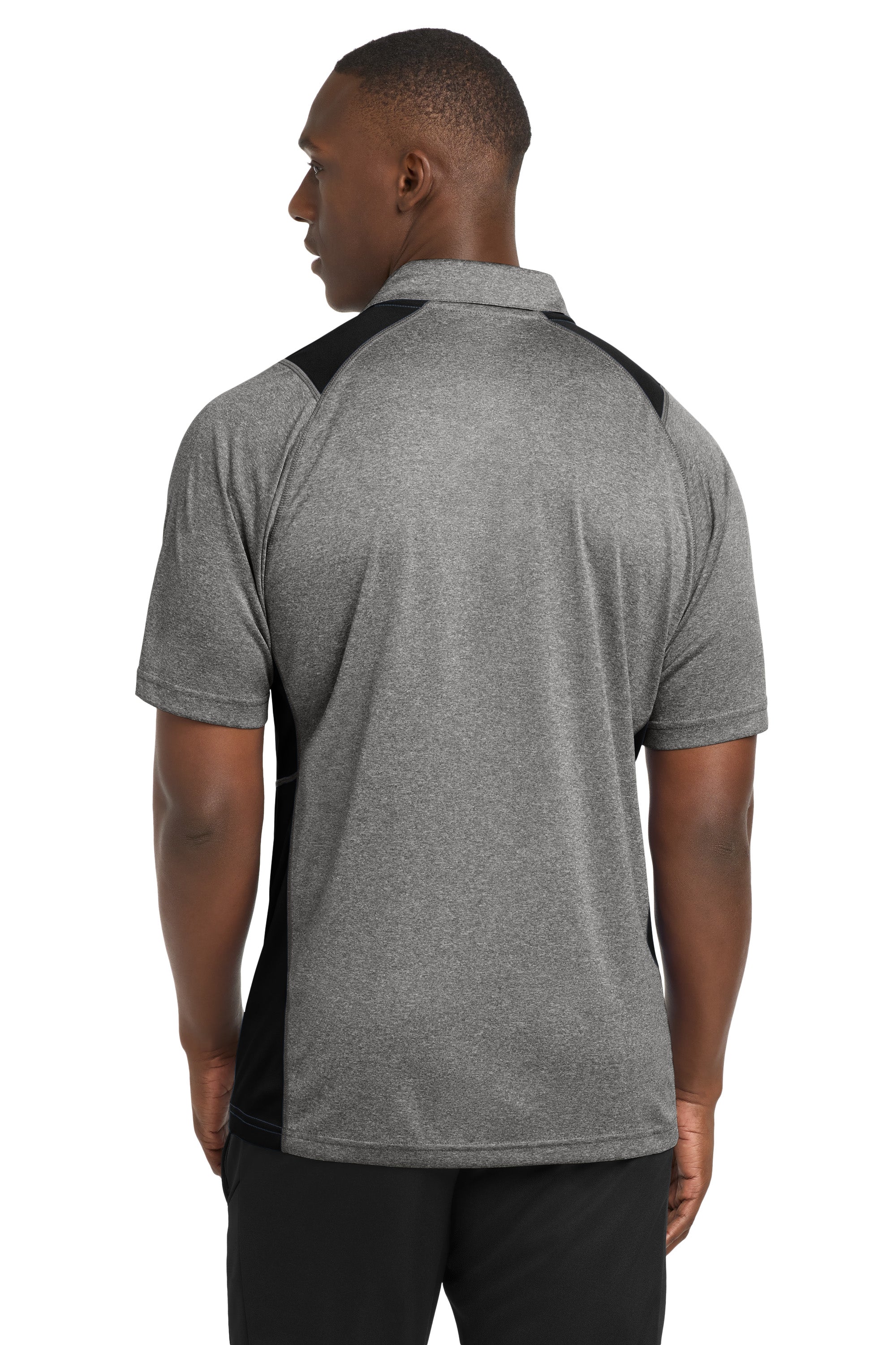 Sport-Tek Heather Colorblock Contender Polo
