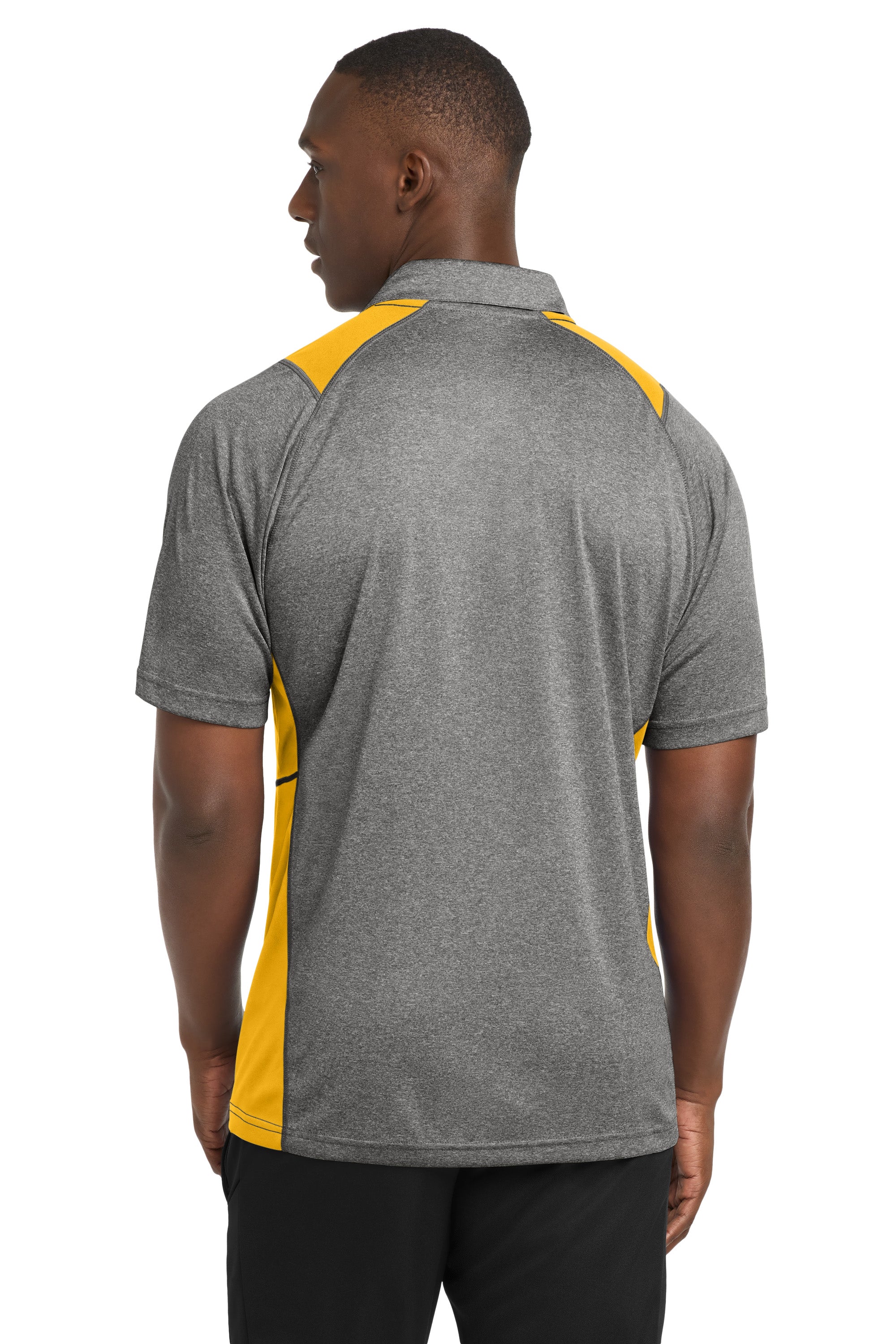 Sport-Tek Heather Colorblock Contender Polo
