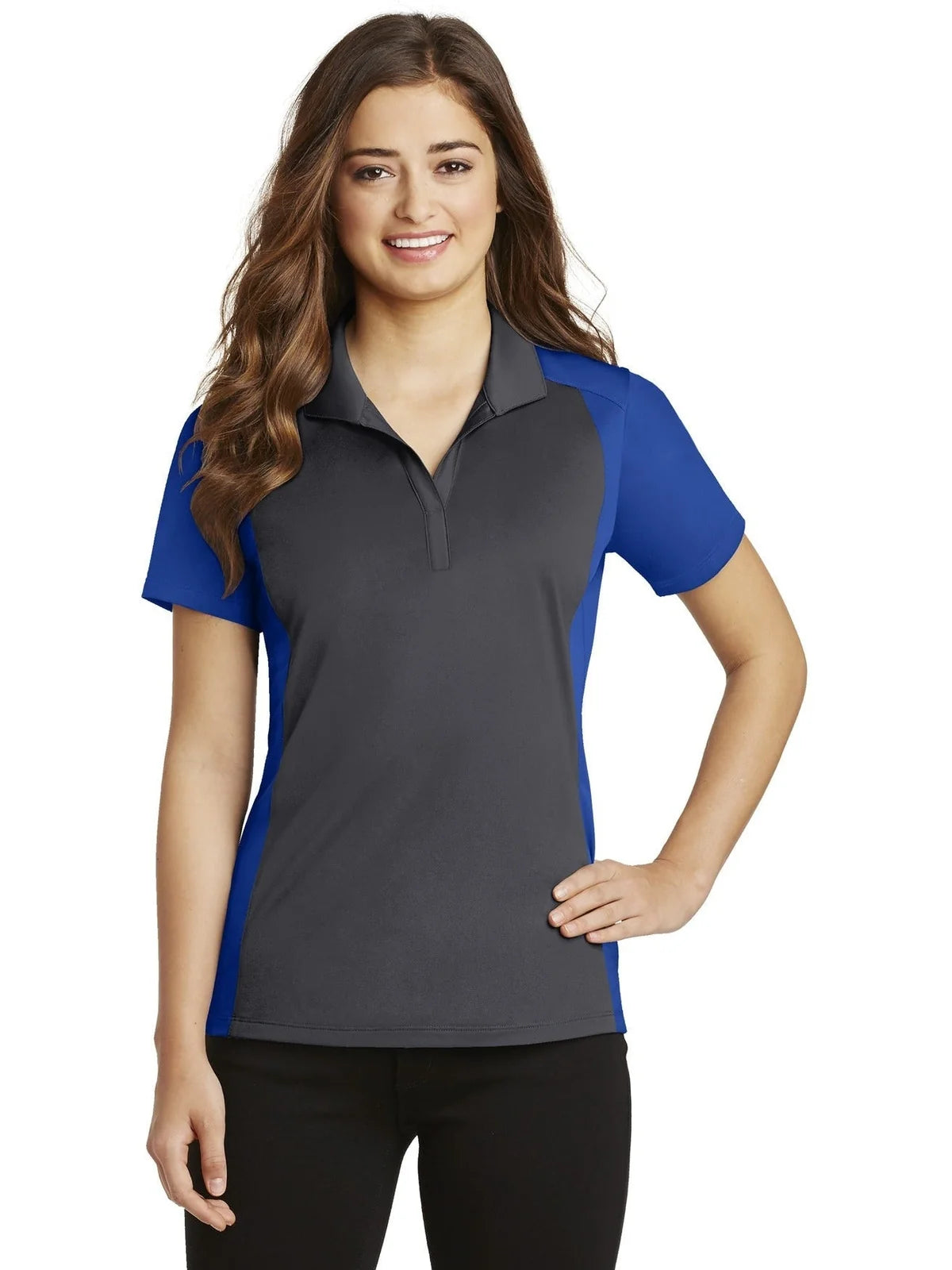 Sport-Tek Women's Colorblock Micropique Sport-Wick Polo