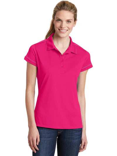 Sport-Tek Women's Contrast Stitch Micropique Sport-Wick® Polo