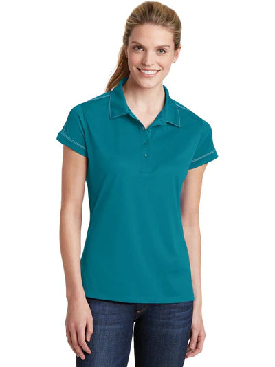 Sport-Tek Women's Contrast Stitch Micropique Sport-Wick® Polo