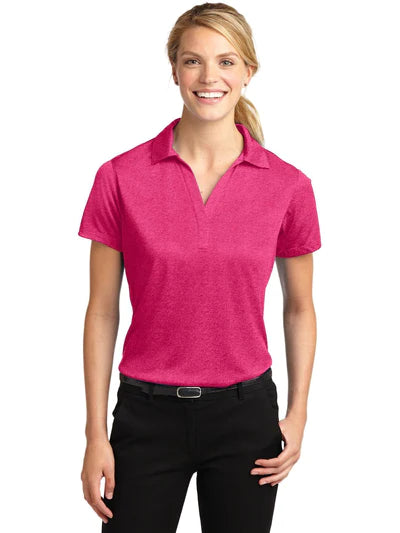 Sport-Tek Ladies Heather Contender Polo