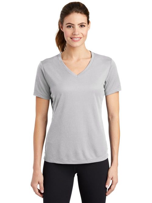 Sport-Tek Women's PosiCharge RacerMesh V-Neck Tee