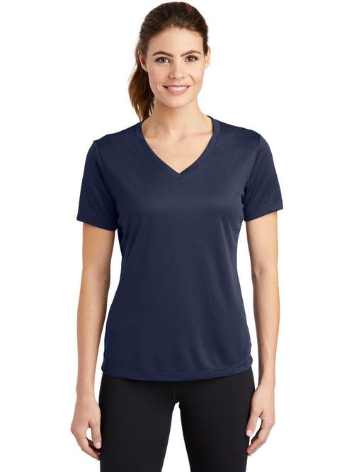 Sport-Tek Women's PosiCharge RacerMesh V-Neck Tee