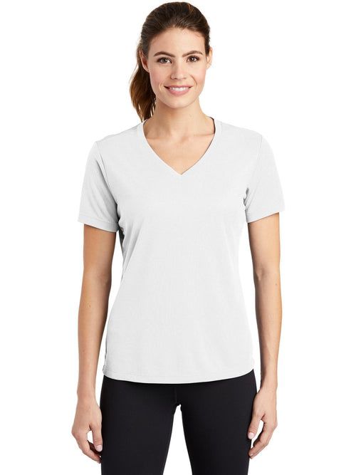 Sport-Tek Women's PosiCharge RacerMesh V-Neck Tee