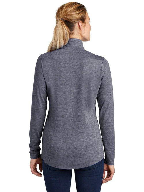 Sport-Tek Ladies PosiCharge Tri-Blend Wicking 1/4-Zip Pullover