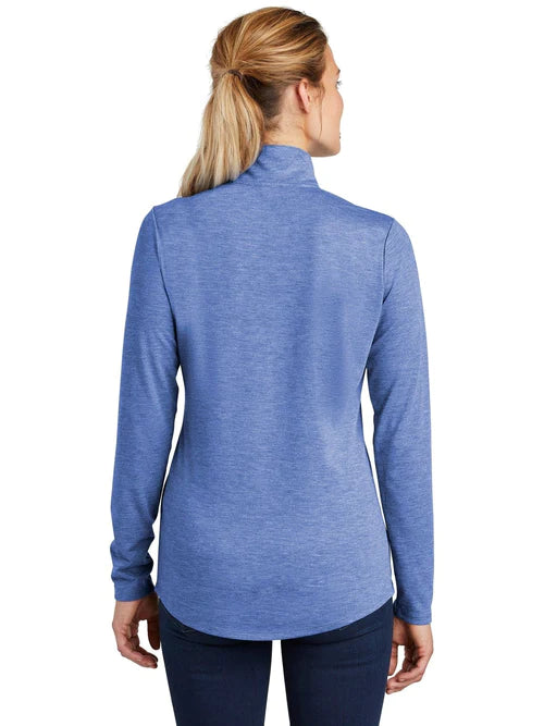 Sport-Tek Ladies PosiCharge Tri-Blend Wicking 1/4-Zip Pullover
