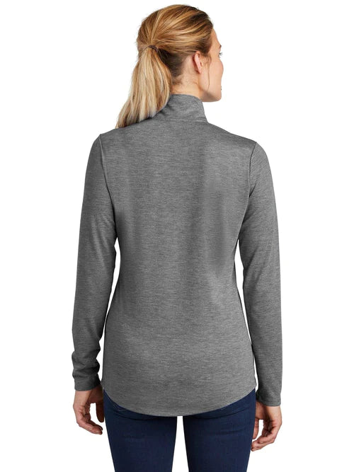 Sport-Tek Ladies PosiCharge Tri-Blend Wicking 1/4-Zip Pullover