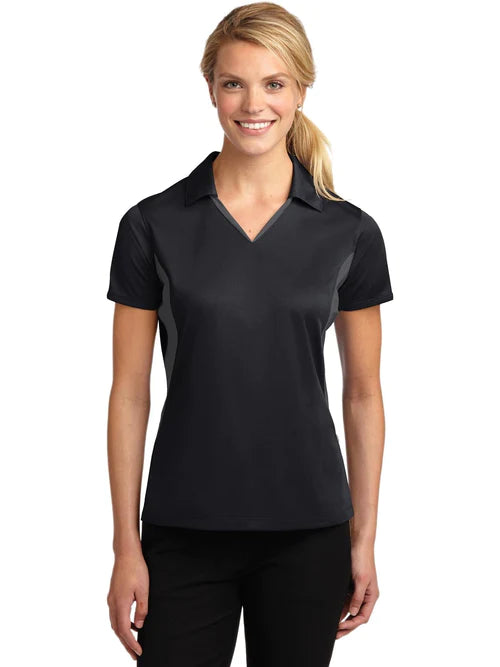 Sport-Tek Ladies Side Blocked Micropique Sport-Wick Polo