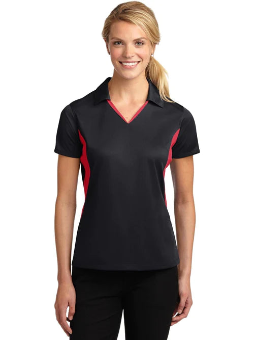 Sport-Tek Ladies Side Blocked Micropique Sport-Wick Polo