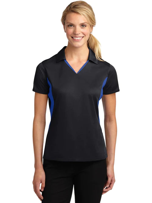 Sport-Tek Ladies Side Blocked Micropique Sport-Wick Polo