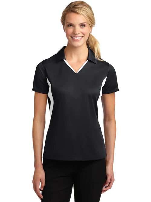 Sport-Tek Ladies Side Blocked Micropique Sport-Wick Polo