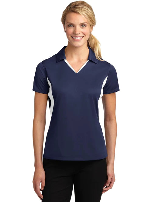 Sport-Tek Ladies Side Blocked Micropique Sport-Wick Polo
