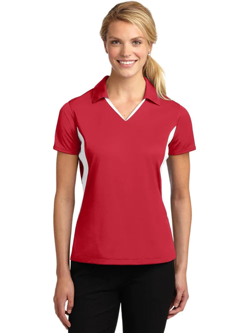 Sport-Tek Ladies Side Blocked Micropique Sport-Wick Polo