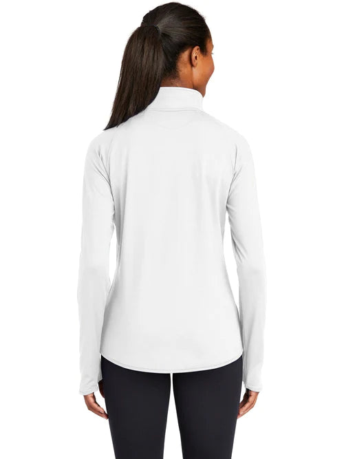 Sport-Tek Ladies Sport-Wick Stretch 1/4-Zip Pullover